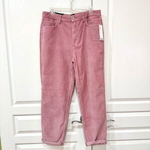 Urban Outfitters BDG Pink Corduroy Mom High-Rise Pants